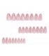 NA026 - Nude Pink Cat Eye Glam Nails NA026 - Nude Pink Cat Eye Glam Nails